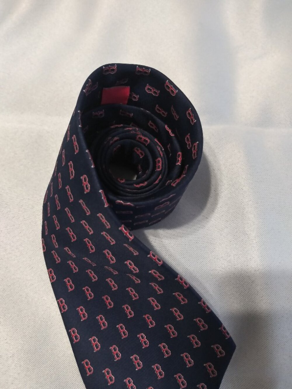 MLB Boston Red Sox Men's Navy Blue & Red Logo Neck Tie